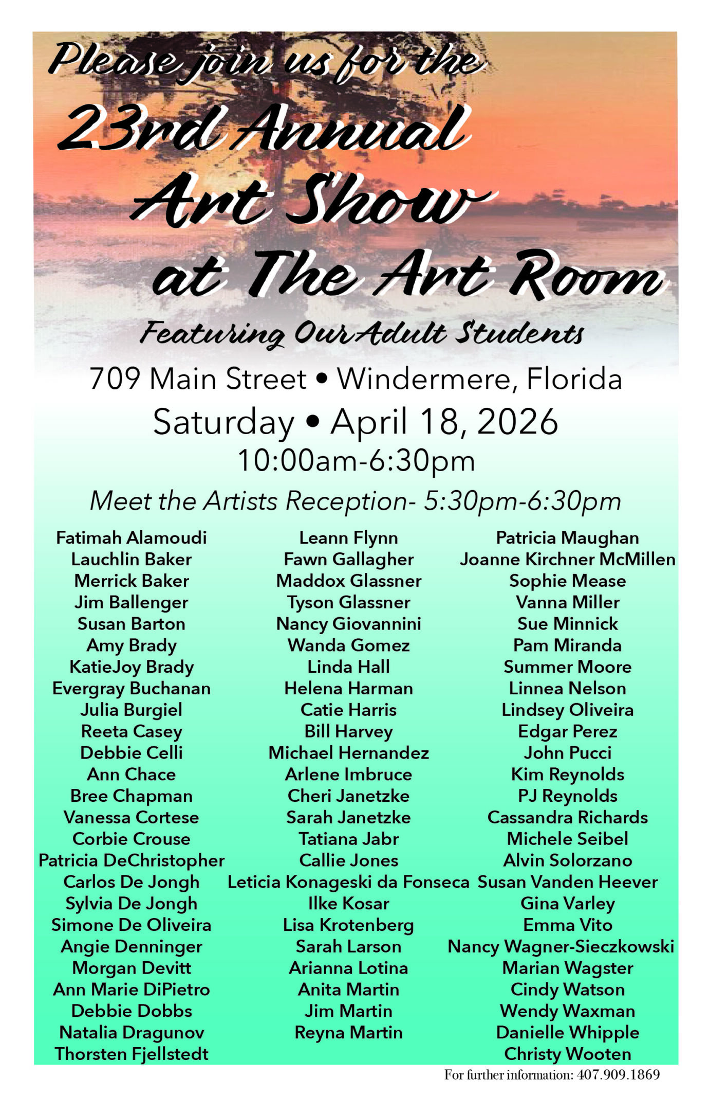 2026 Art Show Invitation Single